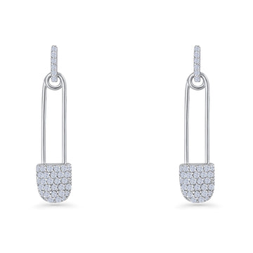 Safety Pin Stud Earrings